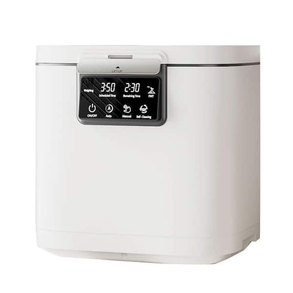 Electric Composter for Kitchen Smart Compost Bin Indoor Outdoor Odorless Low Noise Auto-Cleaning Compost Machine