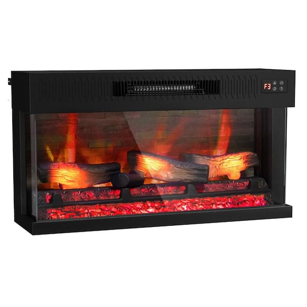 36 in. Electric Fireplace Insert with 20 Flame Colors