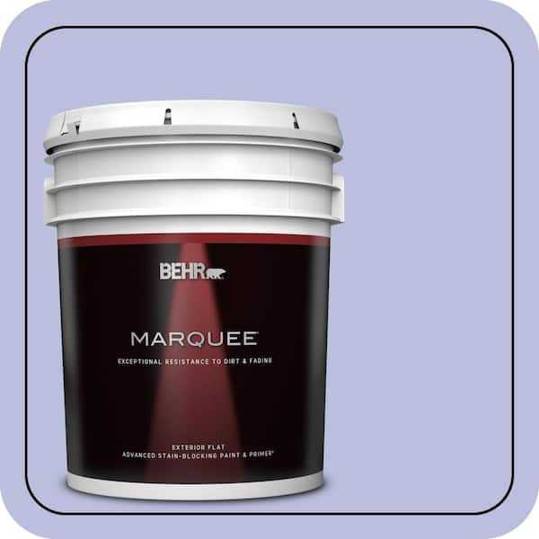 BEHR MARQUEE 5 gal. #620A-3 Rhapsody Lilac Flat Exterior Paint & Primer
