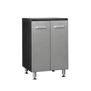 Metallic Series 36 in. H x 24 in. W x 21 in. D Medium Density Fiberboard 2-Door Base Cabinet