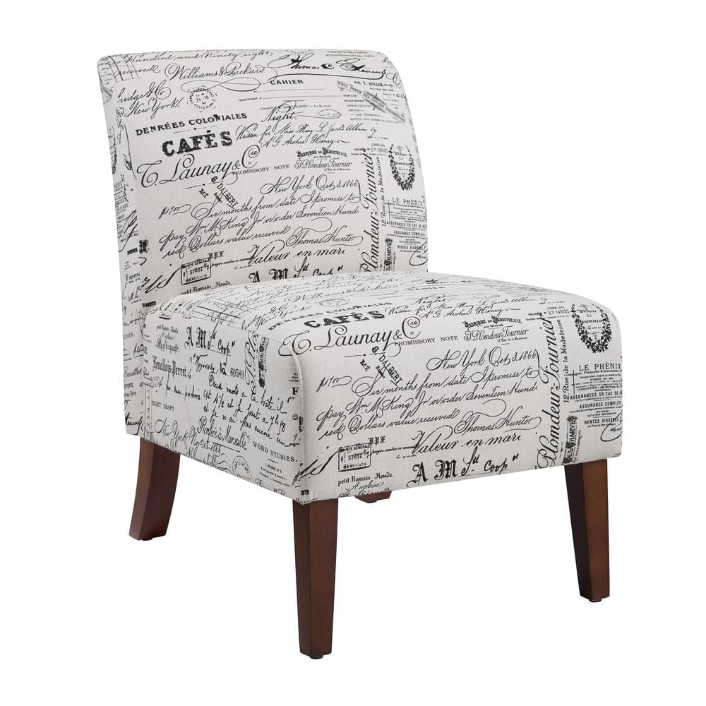 Script discount print chair