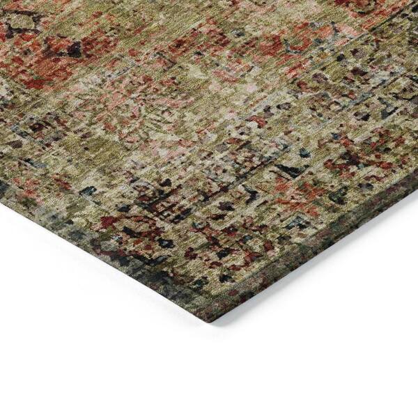 Chantille Machine Washable Indoor/Outdoor Abstract ACN2170 Terracotta 3 ft. x 5 ft. Area Rug