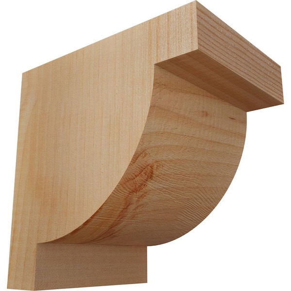 Ekena Millwork 5-1/2 in. x 8 in. x 8 in. Douglas Fir Alpine Smooth Corbel