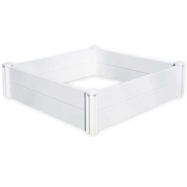 Barton 48.25 in. x 48.25 in. x 13.25 in. Outdoor HDPE Planter Square Box
