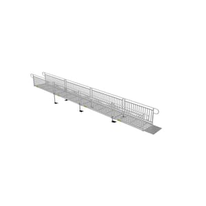 PATHWAY 3G 30 ft. Wheelchair Ramp Kit with Expanded Metal Surface and Vertical Picket Handrails