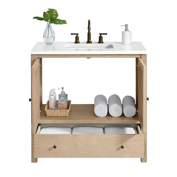 Alaterre Furniture Lucca 21.5 in. Freestanding Bath Vanity Cabinet