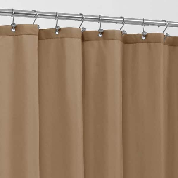 Aoibox 36 in. W x 72 in. L Waterproof Fabric Shower Curtain in Coffee
