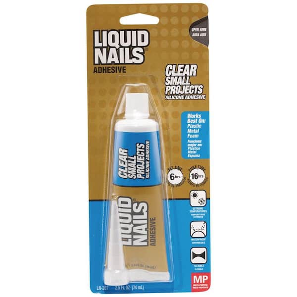 Liquid Nails 2.5 oz. Clear Small Projects Silicone Adhesive