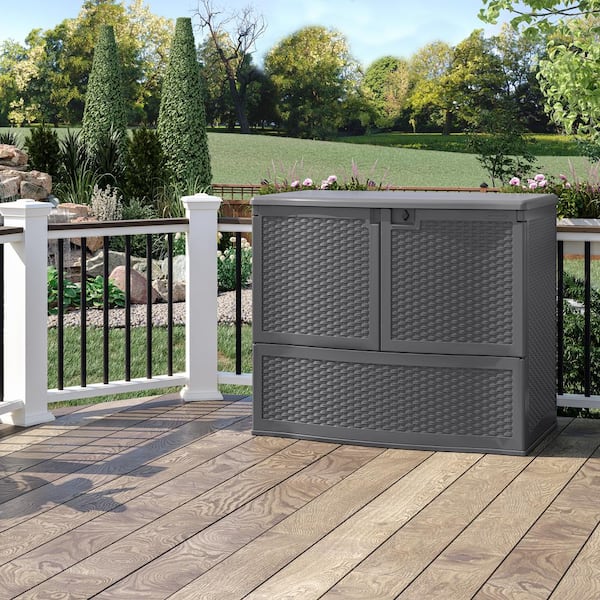 Oasis 48.75 in. W x 30.5 in. D x 41.25 in. H Plastic Outdoor Storage Cabinet