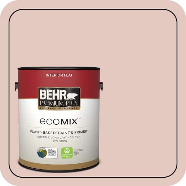 1 gal. #S170-2 Rosewater Flat EcoMix Plant-Based Interior Paint & Primer