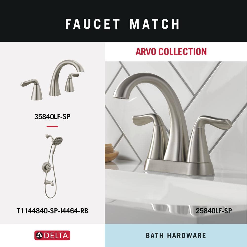 Arvo Brushed Nickel 4-Piece Bath Hardware Set with Towel Bar