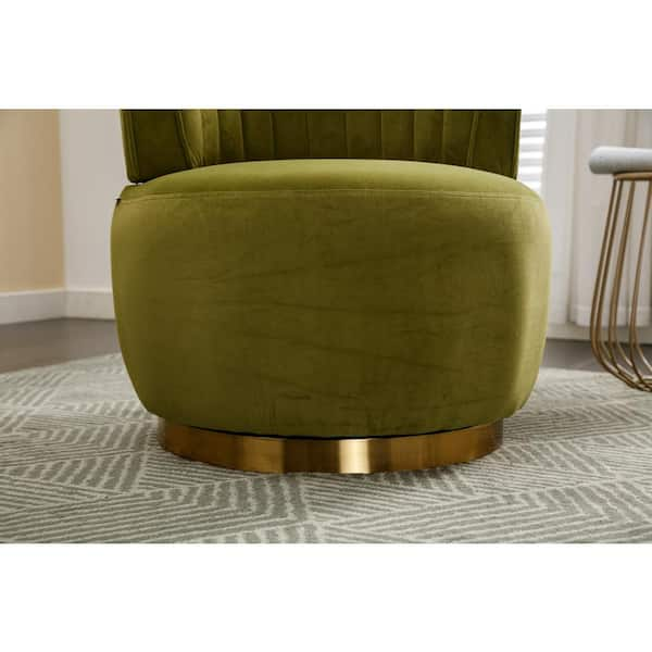 Green swivel online chair