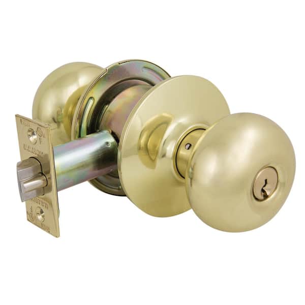 US Lock 2010 Series GR2 Entrance 2-3/4 in. Backset US3 Plymouth Door Knob SC1