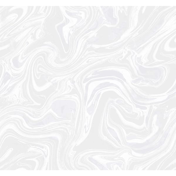 Seabrook Designs Oil and Water Metallic Pearl and Ivory Paper Strippable Roll (Covers 60.75 sq. ft.)