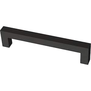 Simple Modern Square 5-1/16 in. (128 mm) Matte Black Cabinet Drawer Pull (10-Pack)