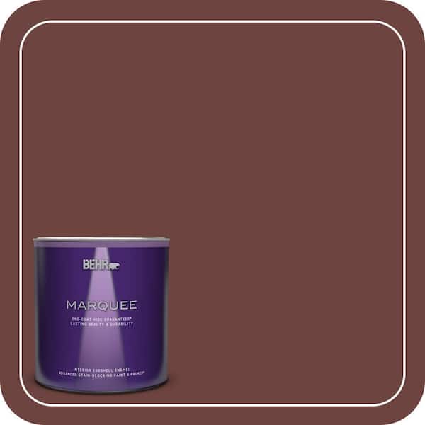 BEHR MARQUEE 1 qt. #ECC-31-3 Autumn Leaves Eggshell Enamel Interior Paint & Primer
