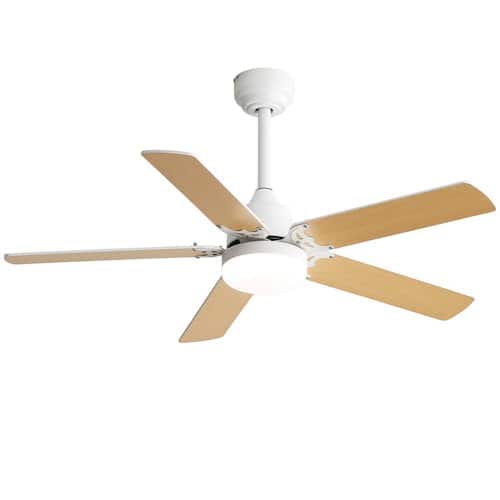 42 in. Integrated LED Indoor White Ceiling Fan with Lighting with 3 Mount Options Ceiling Fan Ceiling Fans