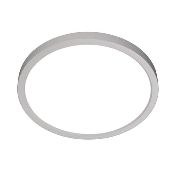 NICOR DSE9 9 in. Round White LED Flush Mount Ceiling Light, 2700K