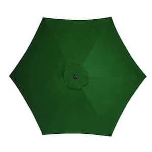 9 ft Tiltable Green Patio Market Umbrella