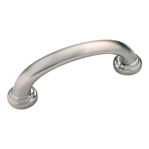 Zephyr Collection Pull 3 in. (76mm) Center to Center Satin Nickel Finish Modern Zinc Bar Pull (10-Pack)