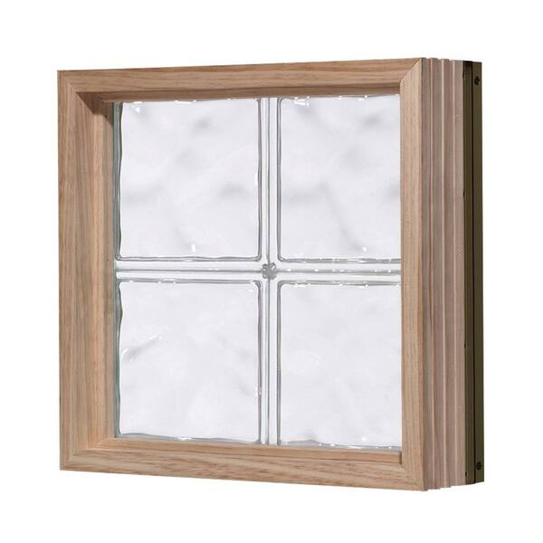 Pittsburgh Corning 80 in. x 16 in. LightWise Decora Pattern Aluminum-Clad Glass Block Window