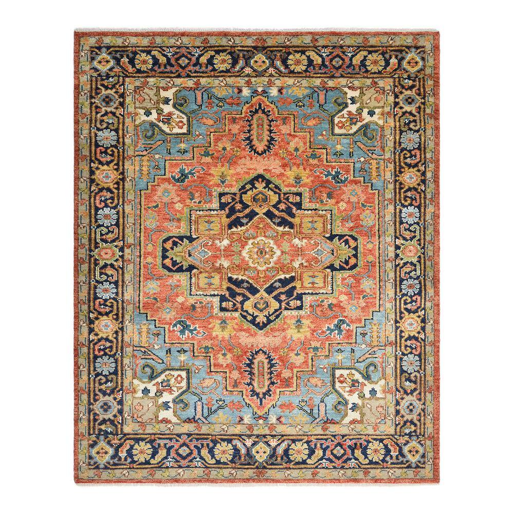 Solo Rugs Miranda Serapi Rust 5 ft. x 8 ft. Floral Hand Knotted Area Rug S336305000800RUST