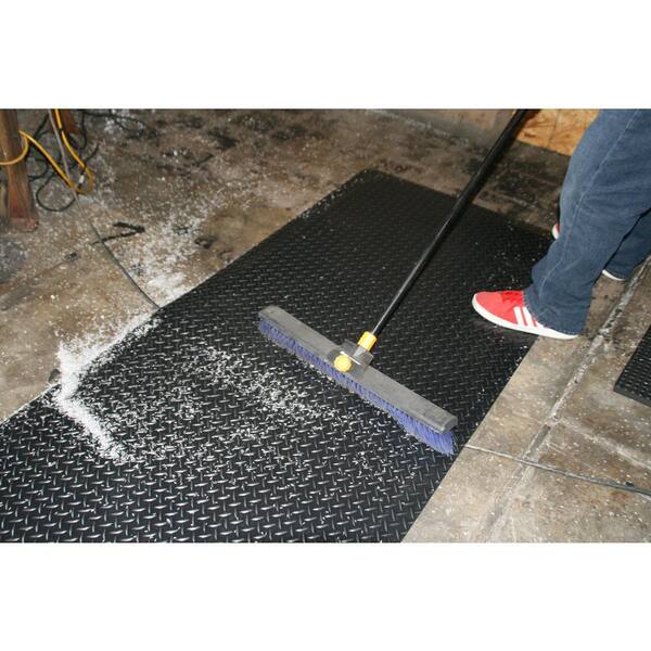 NEW HFT 4 Piece Anti-Fatigue Foam Mat Black 1/2 Thick 17 sq ft
