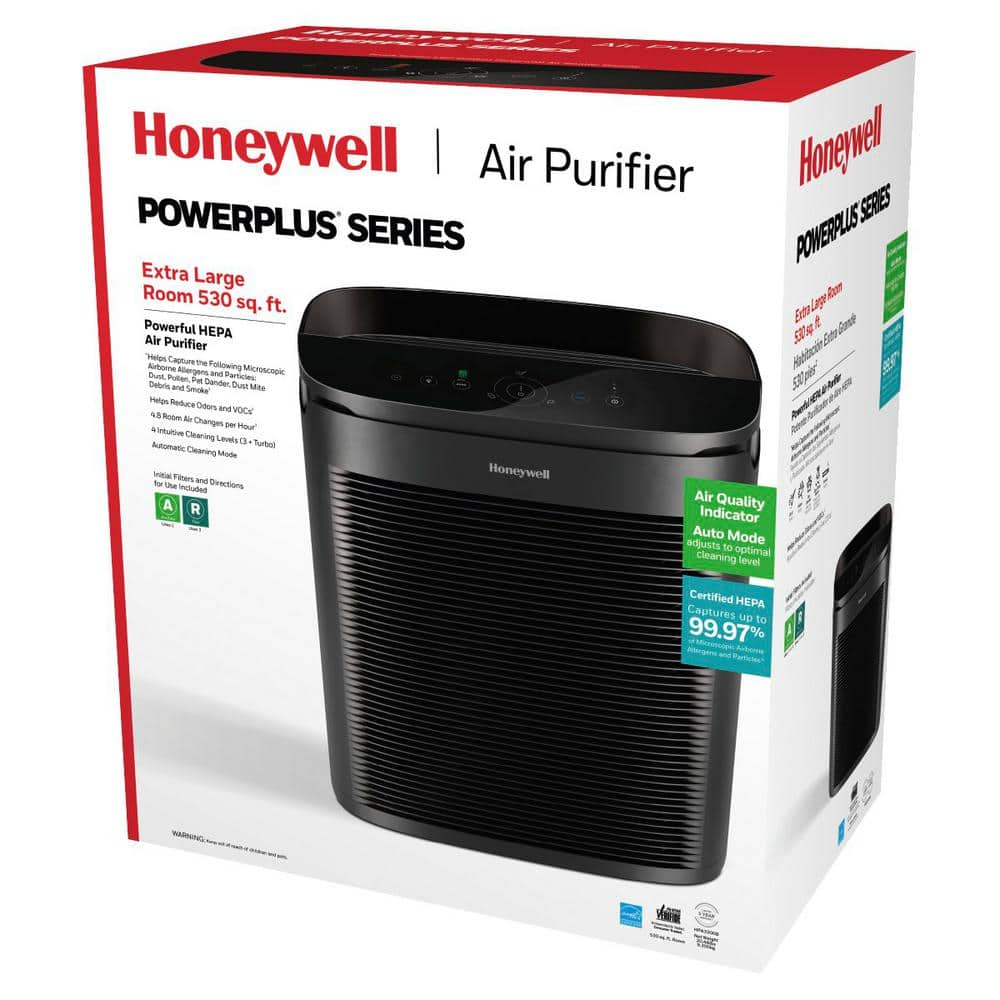 Buy PowerPlus HEPA Air Purifier, Extra-Large Room (530 sq. ft.) Black ...