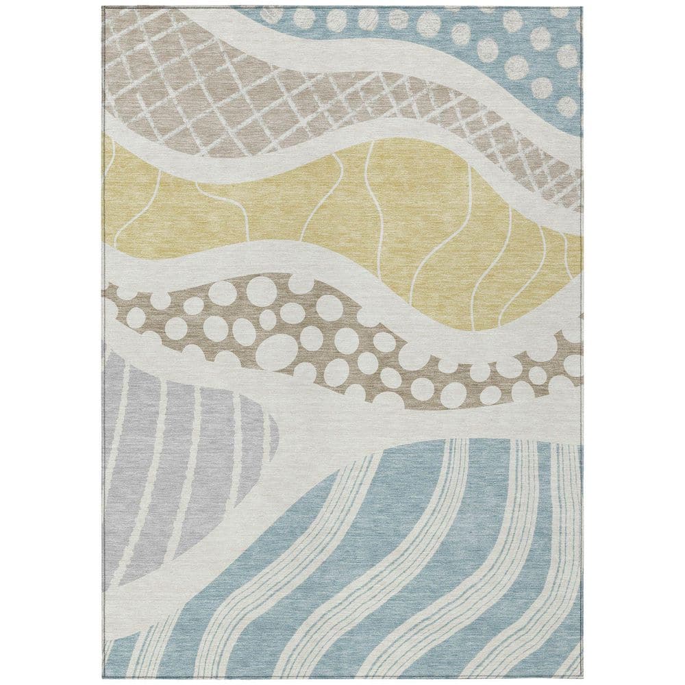 Chantille Machine Washable Indoor/Outdoor Abstract ACN2689 Ivory 10 ft. x 14 ft. Area Rug price history on PriceWatchPro