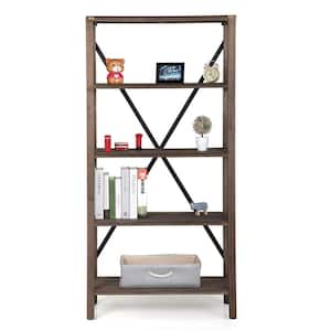 63.4 in. H Wooden Plant Stand Potted Holder Display Rack Storage Shelf, 5-Tier