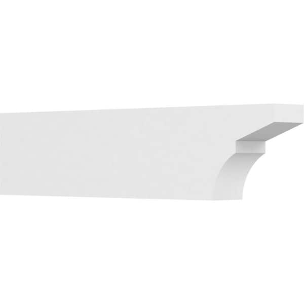 Ekena Millwork 5 in. x 10 in. x 42 in. Standard Monterey Architectural Grade PVC Rafter Tail Brace