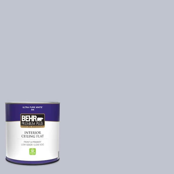 BEHR PREMIUM PLUS 1 qt. S5502 Powder Lilac Ceiling Flat Interior