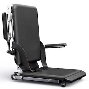 Steel Electric Lift Chair with Advanced Wheels and PU Cushion, Safety Seat Belts and Handrails, Support Up to 400 lb.