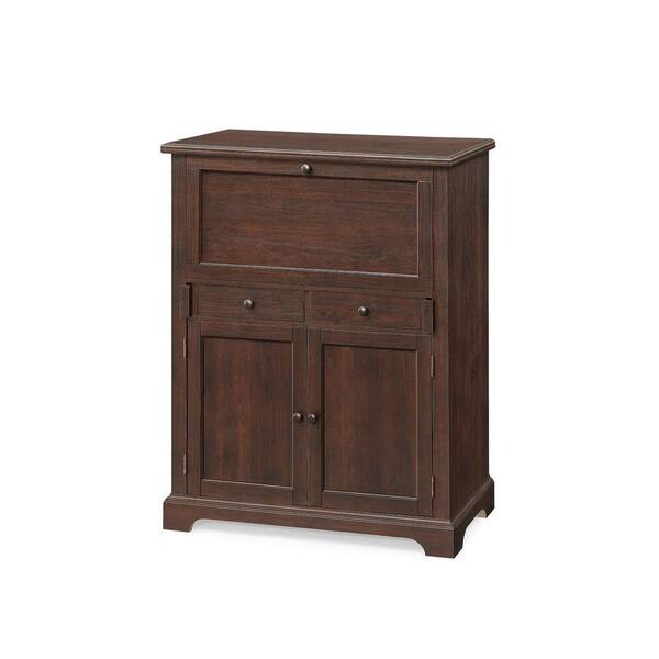 Whalen Wesleyan Traditional Secretary Drop Lid Desk in Cherry