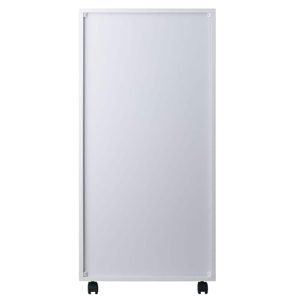 Winsome Halifax 5-Drawer White Composite Wood Cabinet with Casters