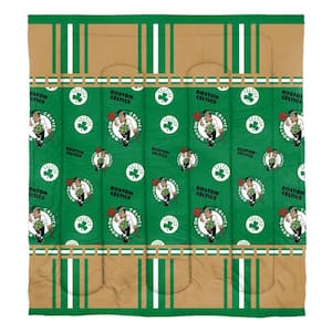 Celtics 5-Piece Multi Colored Rotary Full Size Polyester Bed In a Bag Set