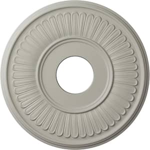 3/4 in. x 15-3/4 in. x 15-3/4 in. Polyurethane Berkshire Ceiling Medallion, Pot of Cream