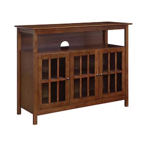 Big Sur 47.75 in, Dark Walnut TV Stand Fits up to 53 in. TV with Cabinets