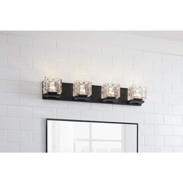 Tulianne 27 in. 4-Light Coal LED Vanity Light Bar
