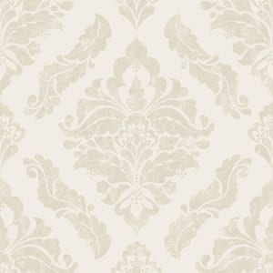 Damaris Cream/Gold Wallpaper Sample