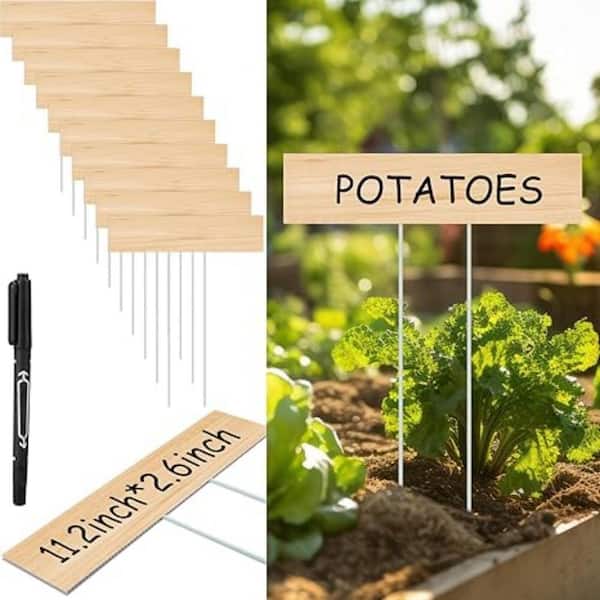 Dyiom Plastic Plant T-type Tags Nursery Garden Labels