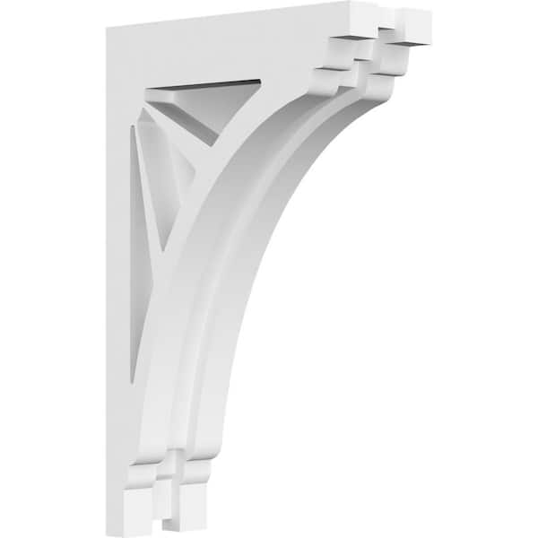 Ekena Millwork 1-7/8 in. x 8 in. x 5 in. PVC Stanford Corbel