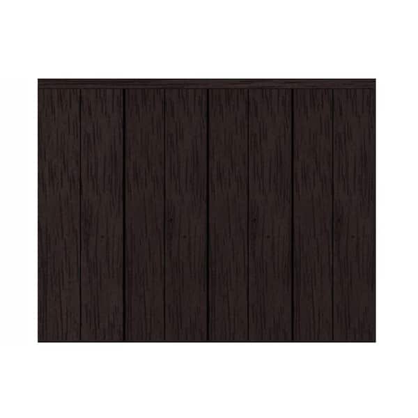 Impact Plus 144 in. x 84 in. Smooth Flush Espresso Solid Core MDF Interior Closet Bi-fold Door with Matching Trim