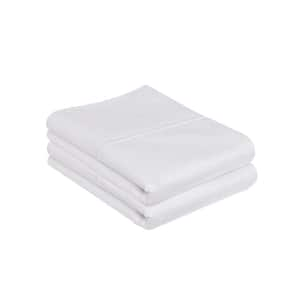 1000 Thread Count White Solid Pima Cotton King Pillowcase Set of 2