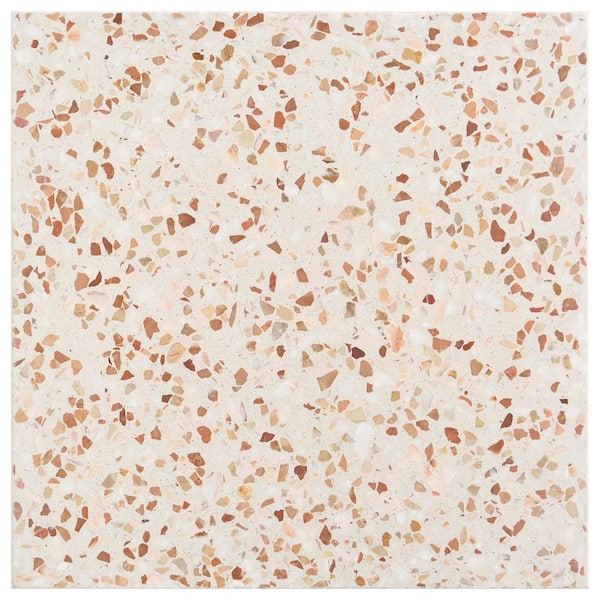 Raleigh Evora Beige 4 in. x 0.7 in. Polished Terrazzo Floor and Wall Tile Sample