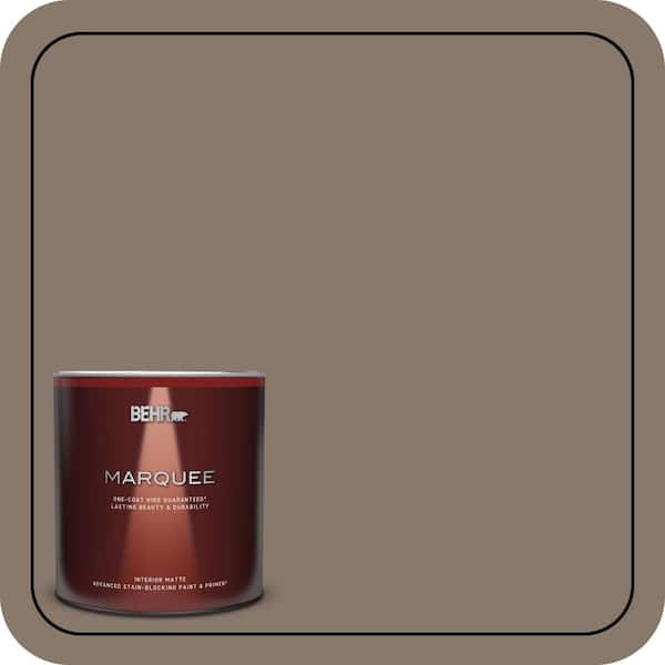 BEHR MARQUEE 1 Qt. #MQ2-38 Grizzly One-Coat Hide Matte Interior Paint & Primer