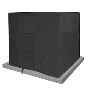 Black Air Condition Weatherproof Heavy-Duty Protector Cover