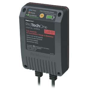 ProTechOne Digital Series On Board Battery Charger and Maintainer, AC Corded with 2.5 ft. Power Cord - 5 Amp
