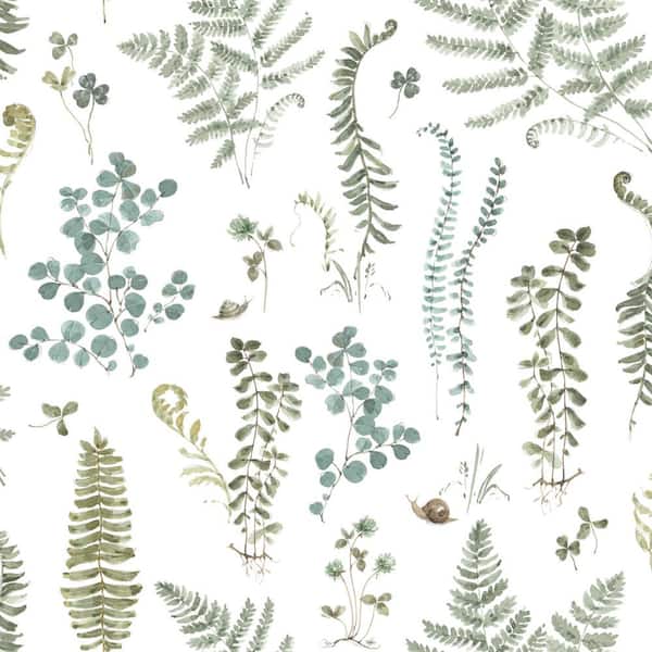 RoomMates Lisa Audit Fern Study Vinyl Peel and Stick Wallpaper (28.29 sq. ft.)