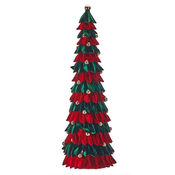 40 in. Velvet Loop Tree With Ornaments